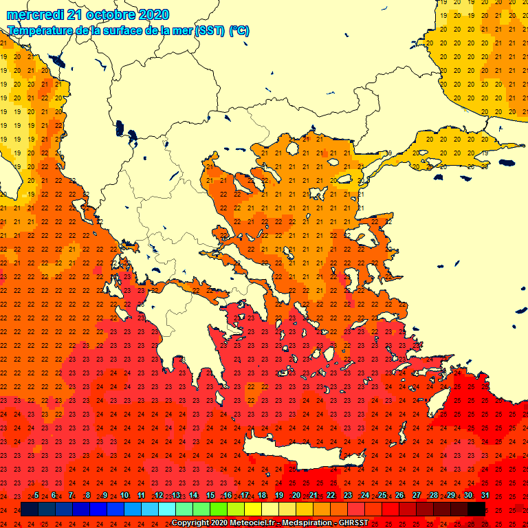 Temprature de la mer  la surface (SST)